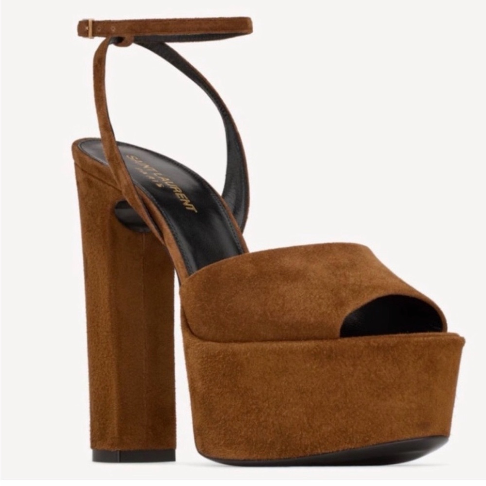 SAINT LAURENT JODIE PLATFORM SANDALS IN SUEDE
EU 39 US 9 - Picture 2 of 7
